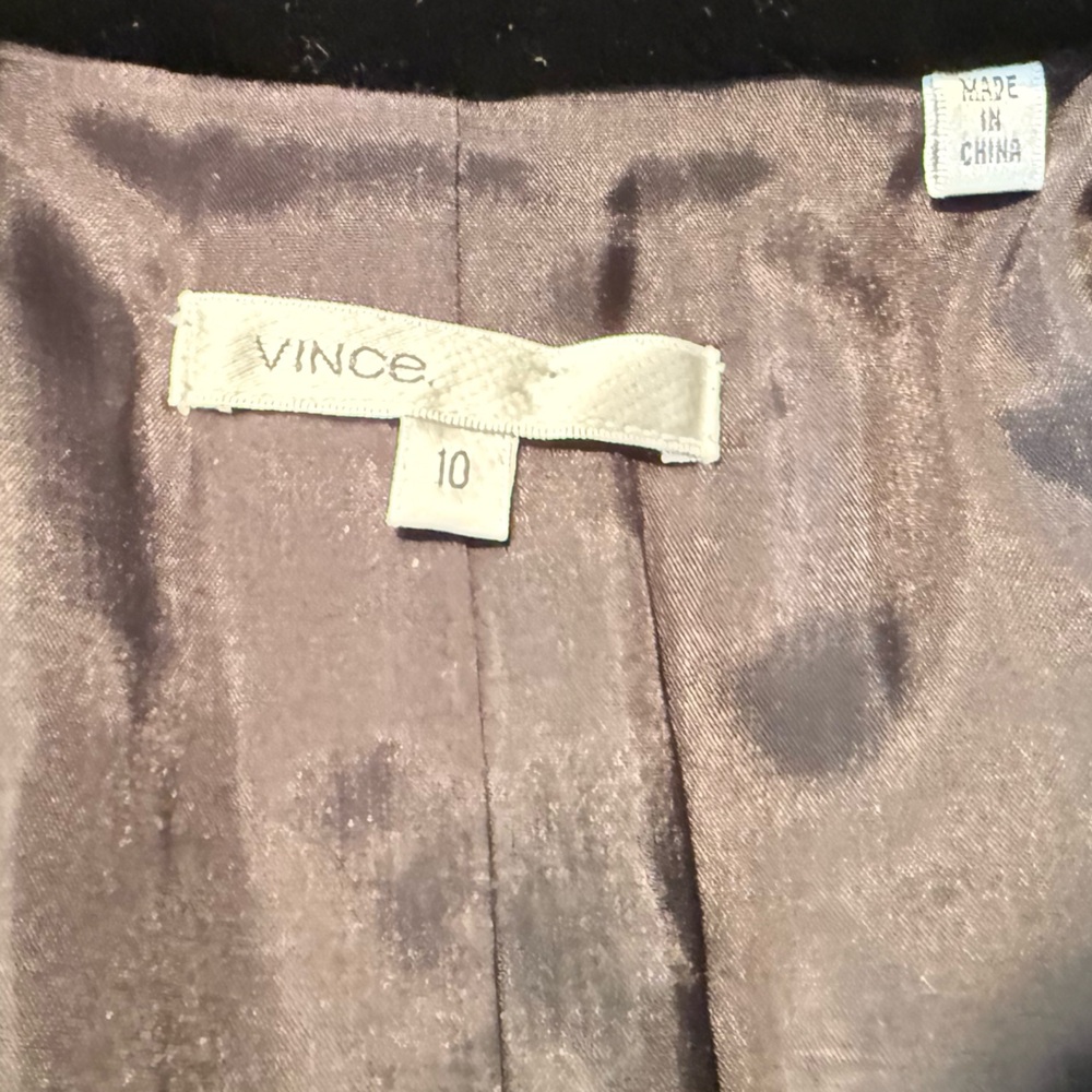 New! Vince Black Velvet Jacket Size 10 - Picture 6 of 10